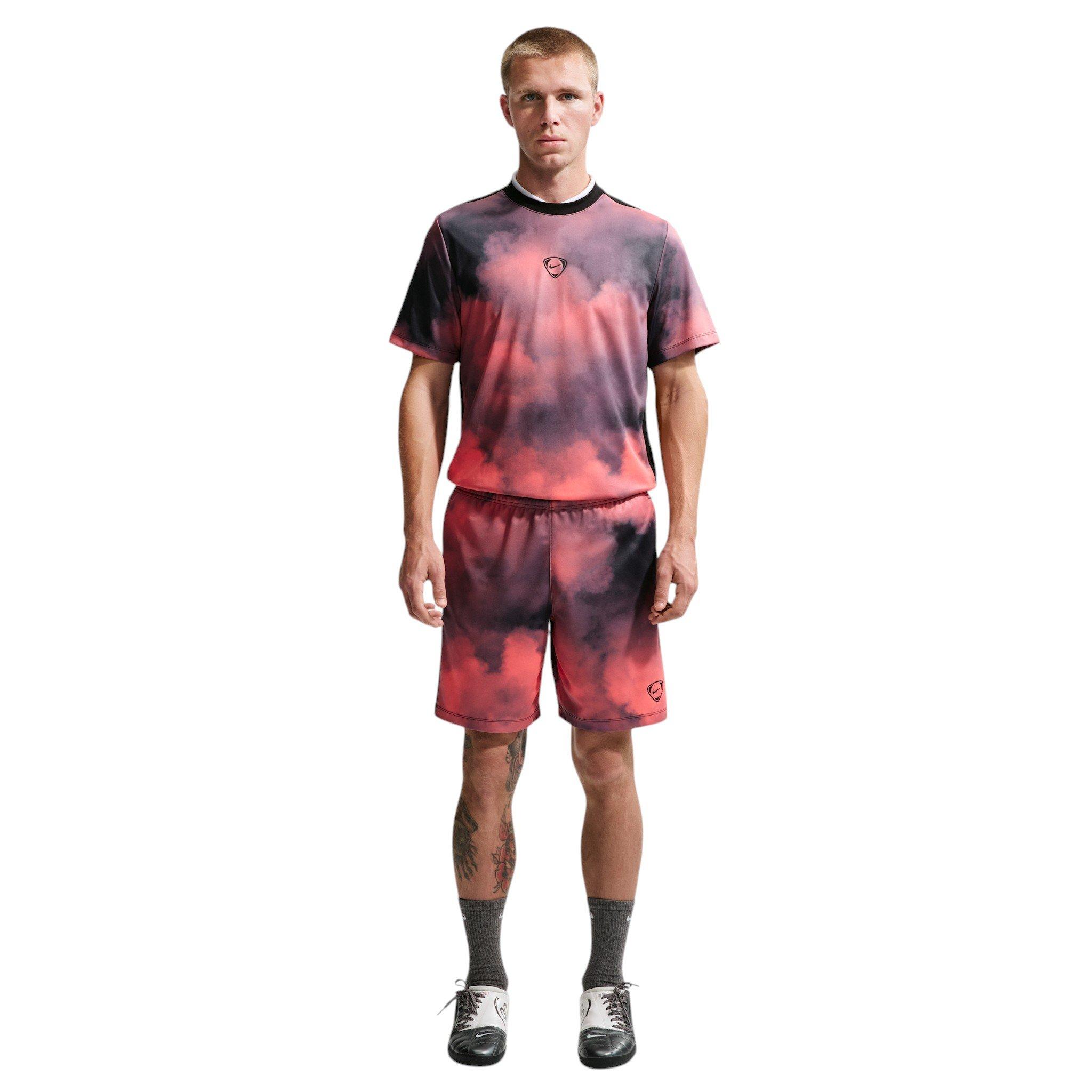 Nike Men's Academy+ Dri-FIT Soccer Shorts - Orange/Black - ORANGE/BLACK